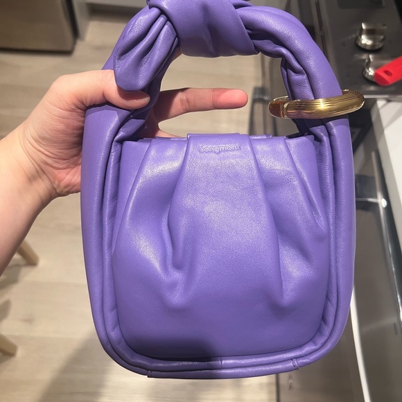 RARE！Songmont small wonton handbag in purple NWOT - Picture 5 of 10